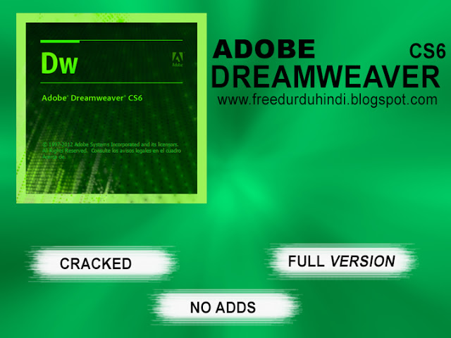 adobe dreamweaver cs6 with crack free download